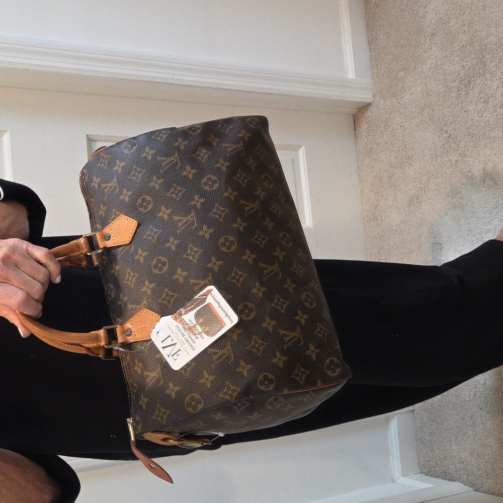 Louis Vuitton 1992 Ultra Rare Vintage Speedy35 Excellent condition lock/key #308 - Picture 12 of 17